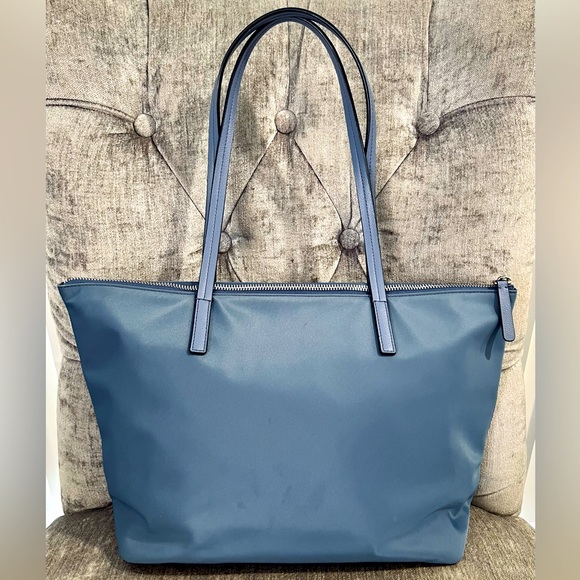 Kate Spade Nylon Tote in Dusty Blue NWOT - Picture 2 of 9